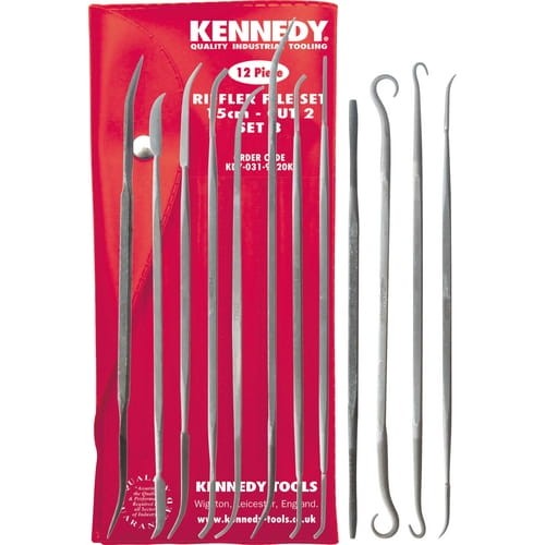 Zestaw pilników rzeźbiarskich B 150mm 12szt. nacięcie 2 Kennedy KDY0319120K KDY-031-9120K
