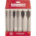 Zestaw wierteł płaskich do drewna 3/8"-1" 6szt. Kennedy KEN5974300K