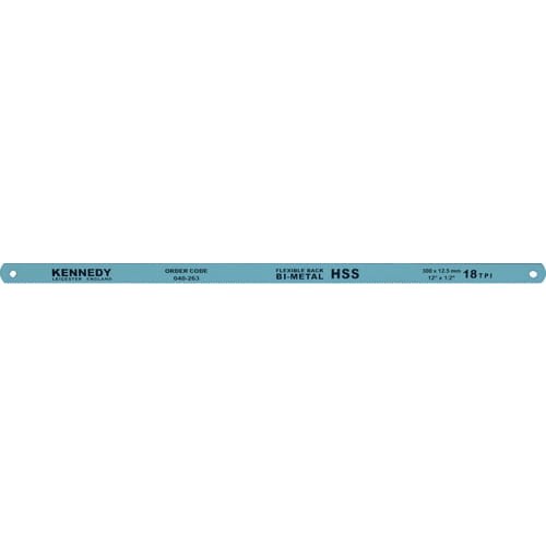 Brzeszczot bimetaliczny 25mm x 12,5mm 10"x1/2" x 18TPI HSS do metalu Kennedy KEN0402130K