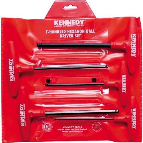 Zestaw kluczy imbusowych 4-10mm 5szt. typu T Kennedy KEN6027650K KEN-602-7650K