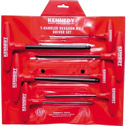 Zestaw kluczy imbusowych 2-10mm 7szt. typu T Kennedy KEN6027770K KEN-602-7770K