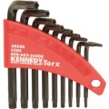 Zestaw kluczy Torx z otworem T8-T40 9szt. trzpieniowych do śrub zabezpieczających Kennedy KEN6032680K KEN-603-2680K