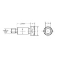 Śruba pasowana M8x10x15 12.9 ISO 7379 100szt. h8 BS EN ISO 898/1 Qualfast QFT6100815F QFT-610-0815F