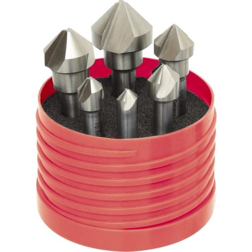 Zestaw pogłębiaczy 8-25mm HSSE 90 stopni 6szt. wysokowydajny komplet Sherwood SHR0209010A