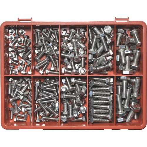 Zestaw śrub ze stali nierdzewnej A4 Qualfast QFT6154640K