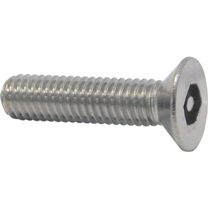 Śruba M5x25 A2 nierdzewna z zabezpieczeniem imbusowa łeb stożkowy 100szt. Qualfast QFT6371234M