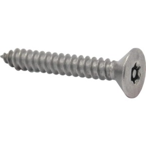 Śruba Torx No8x1.1/2" samogwintująca z zabezpieczeniem A2 nierdzewna łeb stożkowy 100szt. Qualfast QFT6373421Y