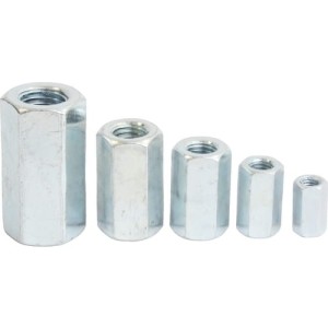 Nakrętki łączące długie M20x60mm cynkowane 100szt. Qualfast QFT6399920K