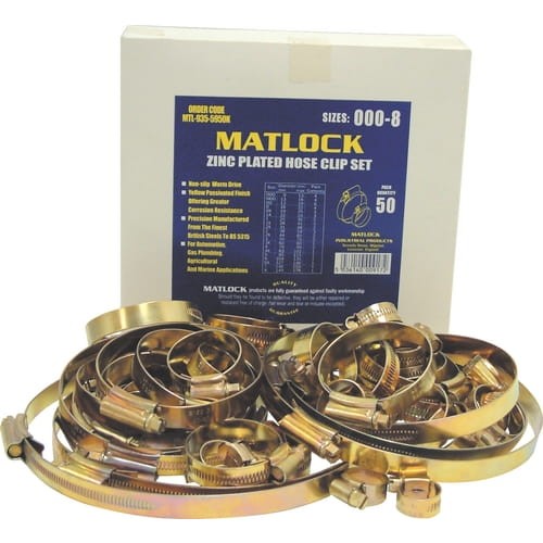 Zestaw obejm zaciskowych ocynkowanych 100szt. Matlock MTL6625990K