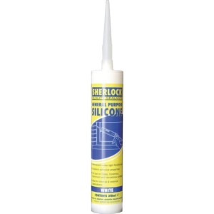 Masa silikonowa biała 310ml Sherlock SHK7163100K