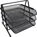 WIRE MESH 3-TIER LETTER TRAY BLACK Offis OFI8060100K