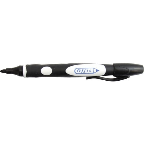 Markery wodoodporne czarne 10szt. Offis OFI8460140K