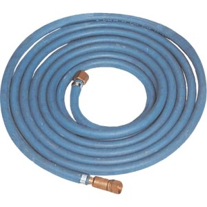 Pojedynczy przewód spawalniczy z mocowaniem 6mm x20m DSCV 1/4" nakrętka 3/8" niebieski Cromwell CTL8857950D