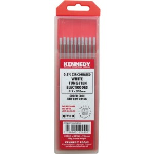 Elektroda biała wolframowa 2,4mm 2% dwutlenek cyrkonu ZrO2 1szt. Kennedy KEN8890830K KEN-889-0830K