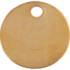 Tabliczki znamionowe puste, mosiądz 30mm, otwór 5mm Kennedy KEN9372030K