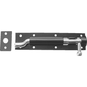 150mm ENCLOSED PATTERN NECKED TOWER BOLT BLACK Matlock MTL9497825K