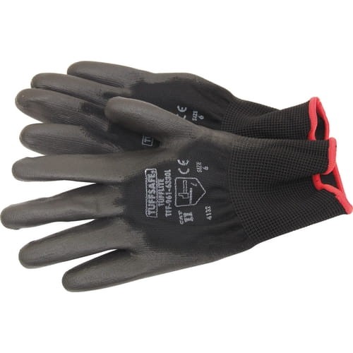 Rękawice o dobrej przyczepności pokryte PU rozm. 6 Tuffsafe TFF9616330L