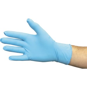 Rękawice nitrylowe bezpudroweniebieskie XL 100szt. Sitesafe SSF9614033D