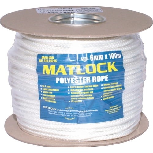 Lina poliestrowa No.4 6mm 100m Matlock MTL9785620K