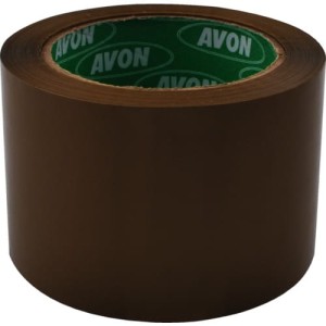 Taśma bezszelestna 75mm 66m polipropylenowa pławożółta Avon AVN9815040K