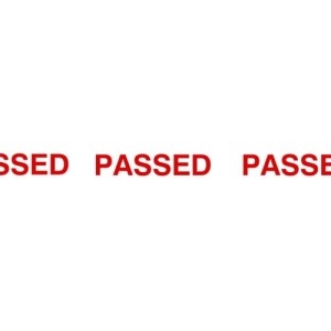 Taśma z nadrukiem Passed 50mm 66m Avon AVN9816250K PRO19-20