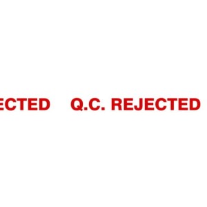 Taśma z nadrukiem QC Rejected 50mm 66m Avon AVN9816280K PRO19-20