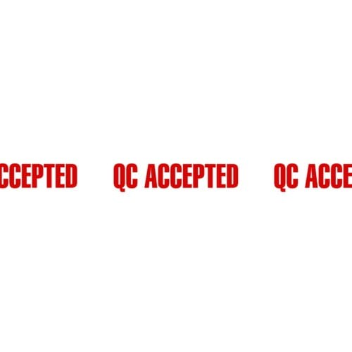 Taśma z nadrukiem QC Accepted 50mm 66m Avon AVN9816290K