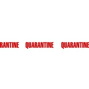 Taśma z nadrukiem Quarantine 50mm 66m Avon AVN9816300K