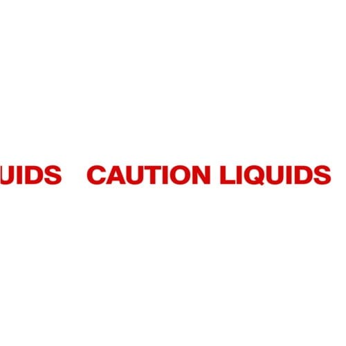 Taśma z nadrukiem Caution Liquids 50mm 66m Avon AVN9816320K