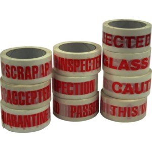 Taśma z nadrukiem "Caution Heavy Package" 50mm x66m Avon AVN9816340K