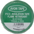 Taśma przemysłowa PVC zielona 19mm 33m Avon AVN9867700K-1