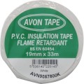 Taśma przemysłowa PVC biała 19mm 33m Avon AVN9867800K
