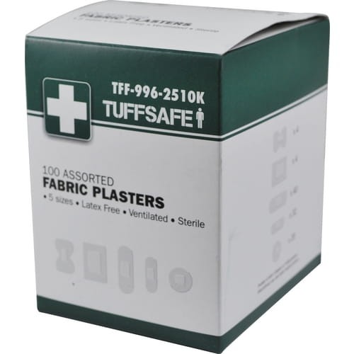 Plastry z tkaniny elastycznej 100szt. Tuffsafe TFF9962510K