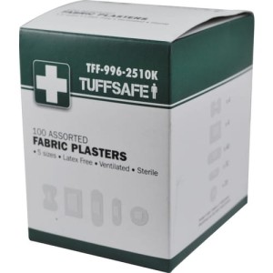 Plastry z tkaniny elastycznej 100szt. Tuffsafe TFF9962510K PRO20