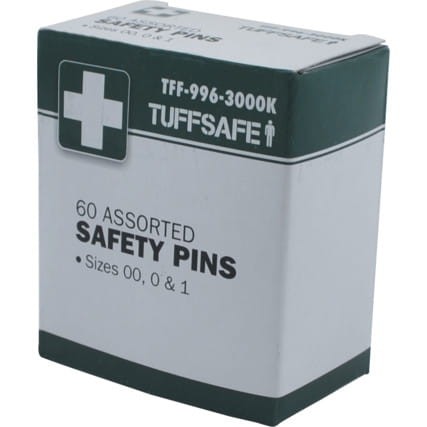 Agrafki rozmiar 00, 0 i 1 opak. 60szt. Tuffsafe TFF9963000K