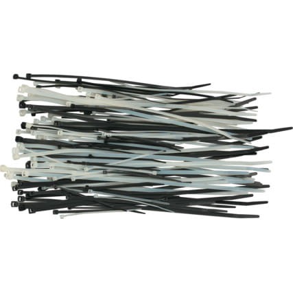 BLACK CABLE TIES 2.5mmASSORTED (PK-300) Edison EDI5153110K