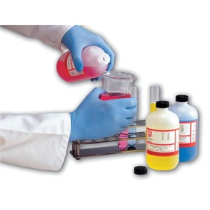 Rękawice jednorazowe nitrylowe pudrowane L 100szt. Tuffsafe TFF9614022C PRO19