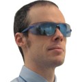 Okulary ochronne azure niebieskie lustro Tuffsafe TFF9603520K