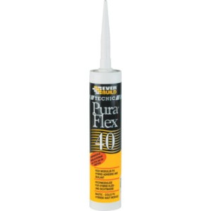 PURA FLEX 40 POLYURETHANE WHITE SEALANT Ever Build EVB7166020M