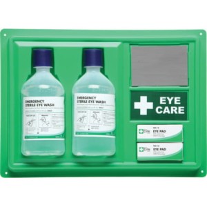 Stacja do przemywania oczu lustro płyn 2x500ml waciki Medikit MED9961900K