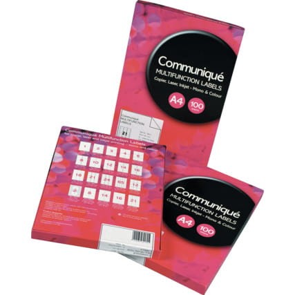 COMMUNIQUE LABELS 10-PER-SHEET (BOX-100) Communique WTS8220160K