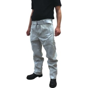 LEATHER WELDERS TROUSERS- GREY - LARGE Cromwell CTL8853938C