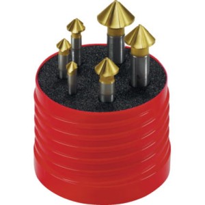Z3711 90D HSS TiN COAT 6PCE C/SINK SET 6.3-20.5mm Walter Titex TTX0209050E