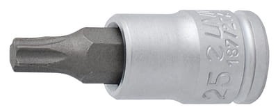 Nasadka Torx wkrętakowa z końcówką trzpieniową o profilu TX 1/4" TX30 Unior (607909) 187/2TX