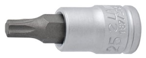 Nasadka Torx wkrętakowa z końcówką trzpieniową o profilu TX 1/4" TX40 Unior (607910) 187/2TX