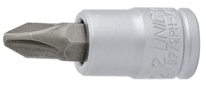 Nasadka wkrętakowa o profilu krzyżakowym PHILIPS 1/4" PH1 Unior (607892) 187/2PH
