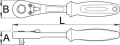 Pokrętło 1/4" z mechanizmem zapadkowym 157 Unior (611901) 188.1/1ABI