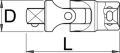 Przegub 1" 141mm Unior (617658) 199.6/1