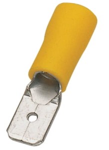 Końcówki kablowe płaskie 6,3x0,8 męskie 20szt. 423.6J Unior (609221)