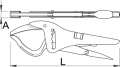 Szczypce nastawne samoblokujące 270mm Unior (616721) 434/3A
